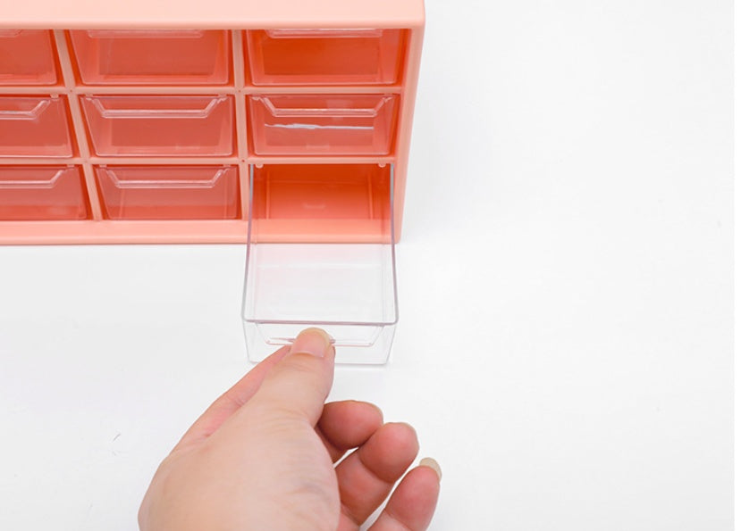 Desk Organiser Storage Container - Transparent Stationery Box
