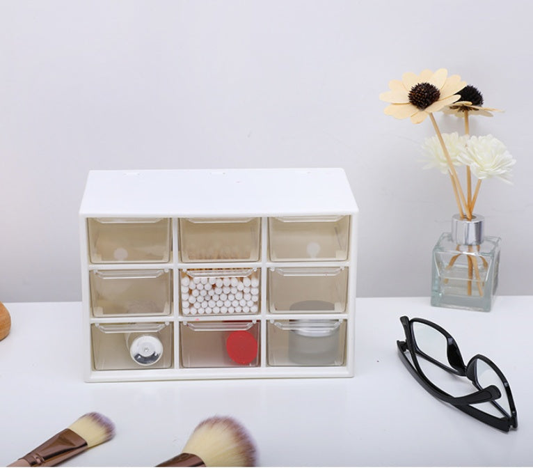 Desk Organiser Storage Container - Transparent Stationery Box
