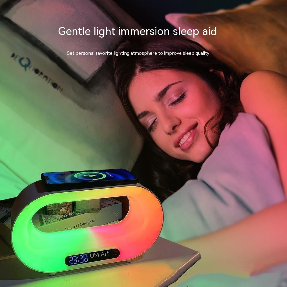 3-in-1 LED Wireless Charging Station - Ambient Lighting with Phone Charger Dock