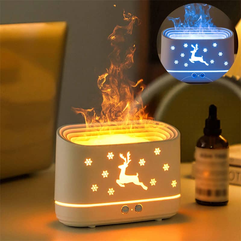 Giggly Gear decorative humidifier for home office with reindeer design and warm light