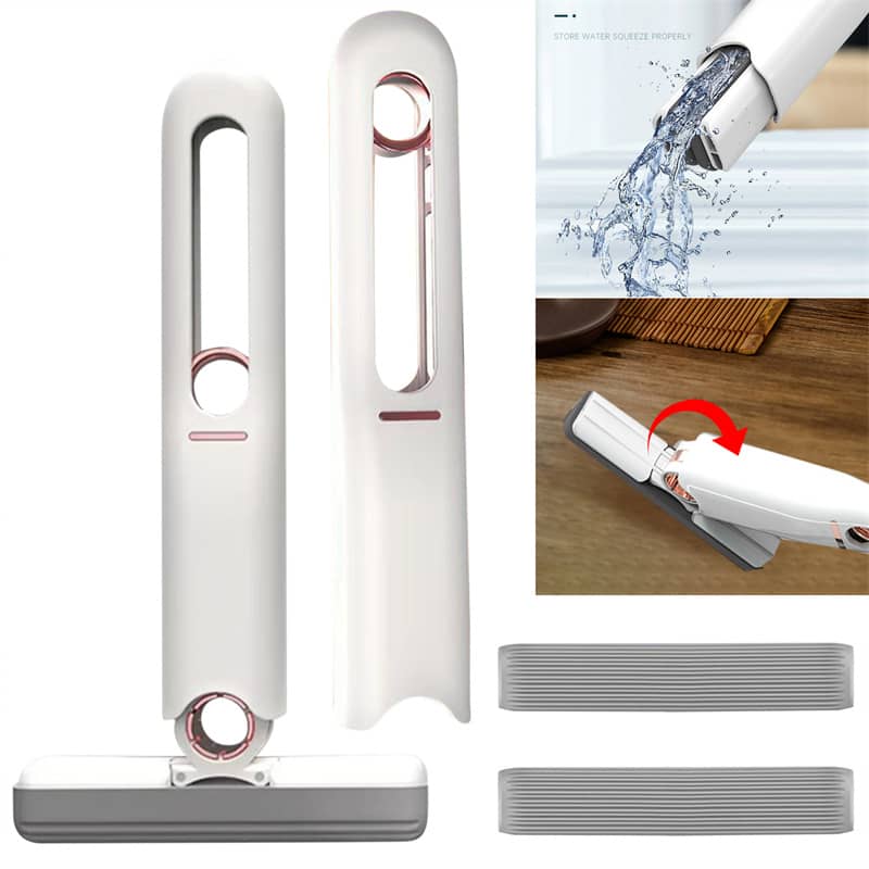 Giggly Gear compact desk cleaning tool in white with replaceable grey cleaning pads for office use