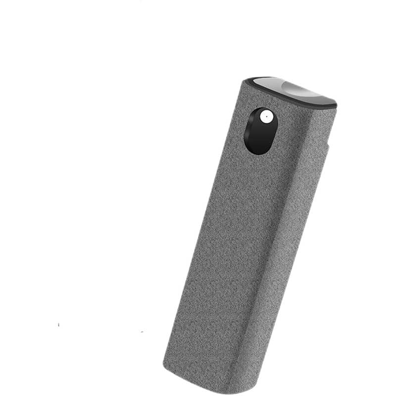 Giggly Gear grey screen cleaning spray with integrated wipe for desk accessories