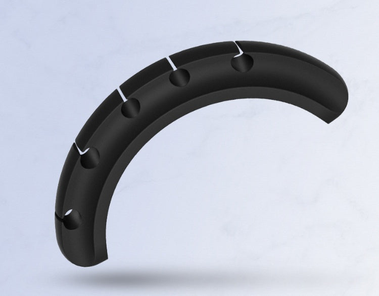 Giggly Gear black desk cable organiser for managing and tidying desk cables