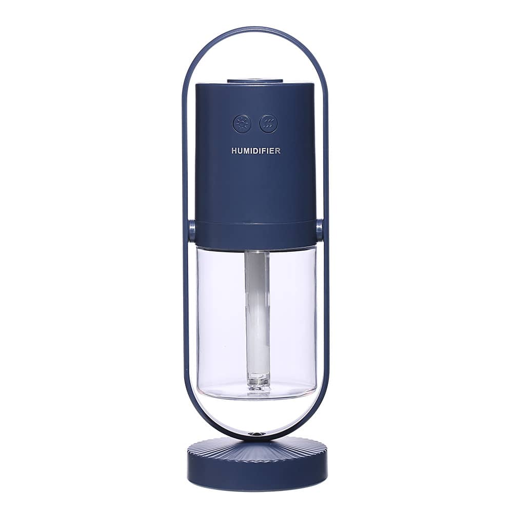 Giggly Gear ultrasonic desk humidifier for office in navy blue with modern portable design