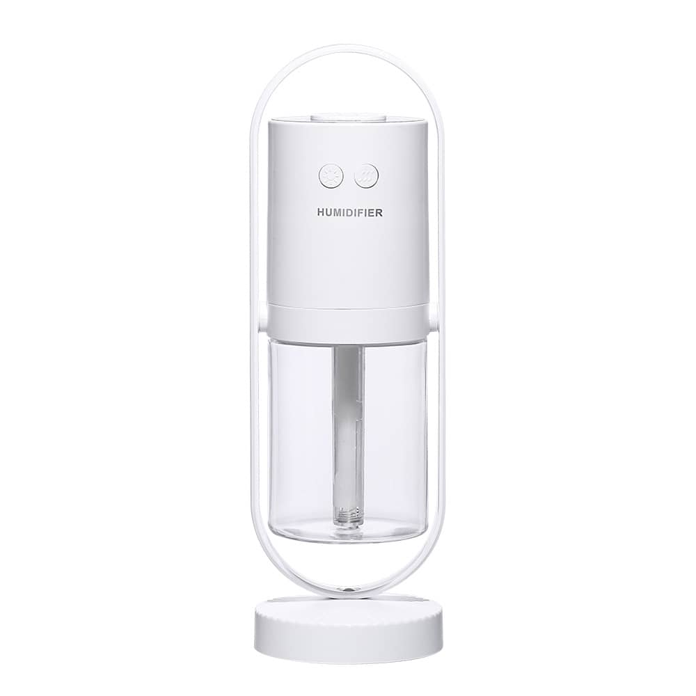 Giggly Gear white ultrasonic desk humidifier for office with modern compact design
